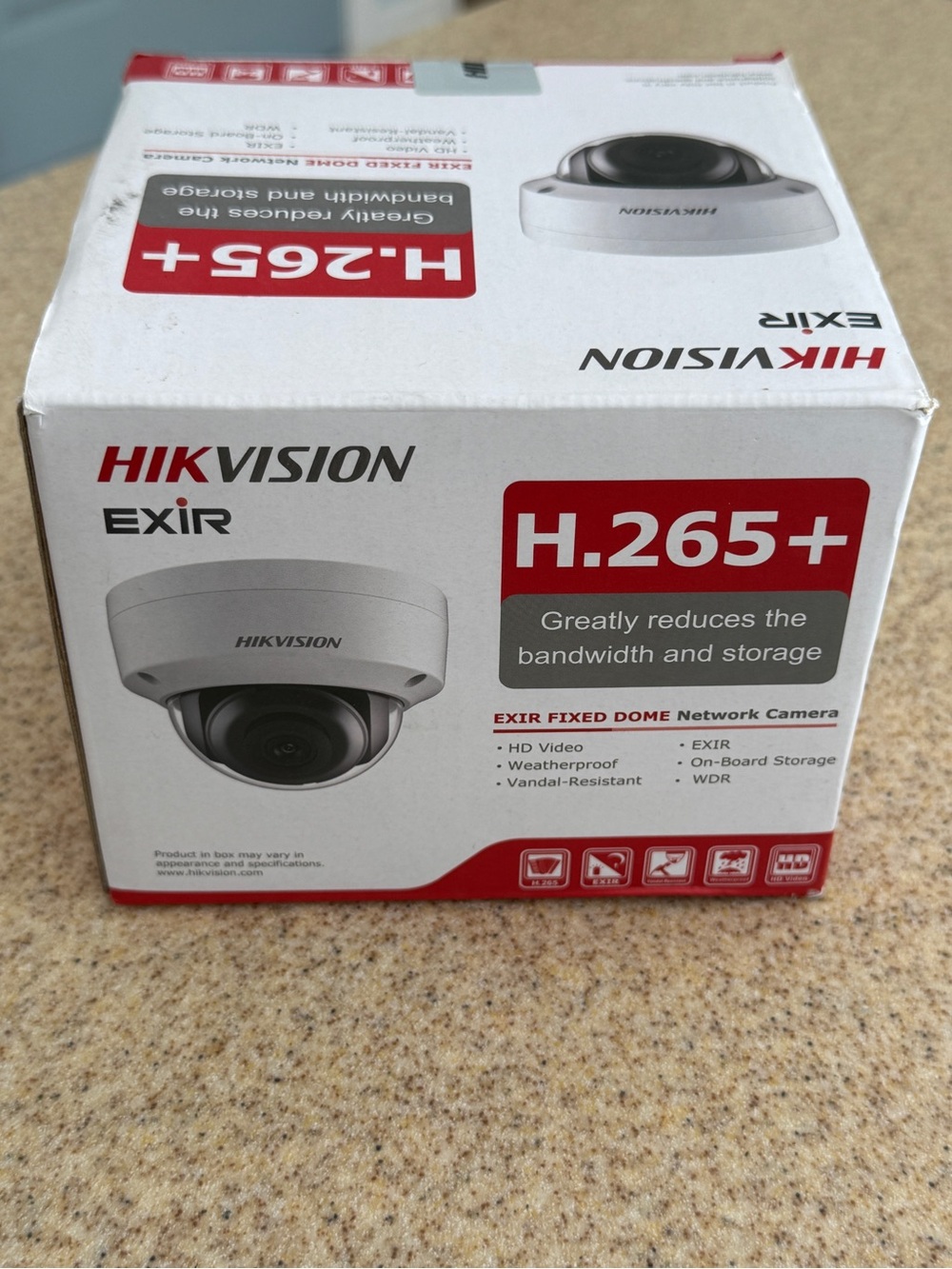 HIKVISION EXIR H.265+ HD Video HD Video Network Dome Camera New in box